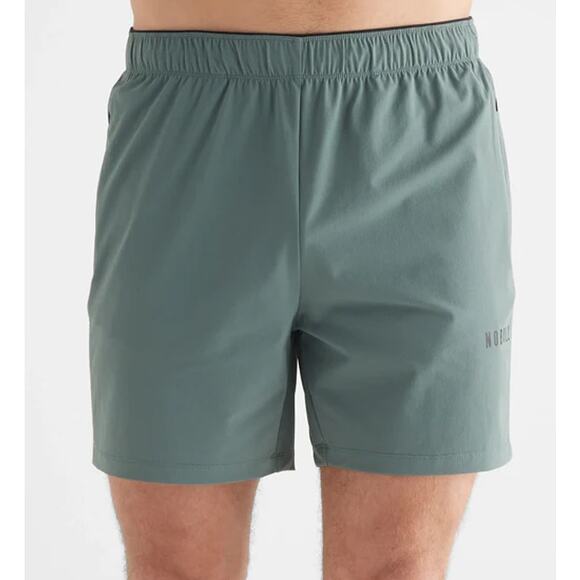 Nobull Men's Ripstop Shorts Athletic Pull On Unlined Green Size Medium - Picture 1 of 12